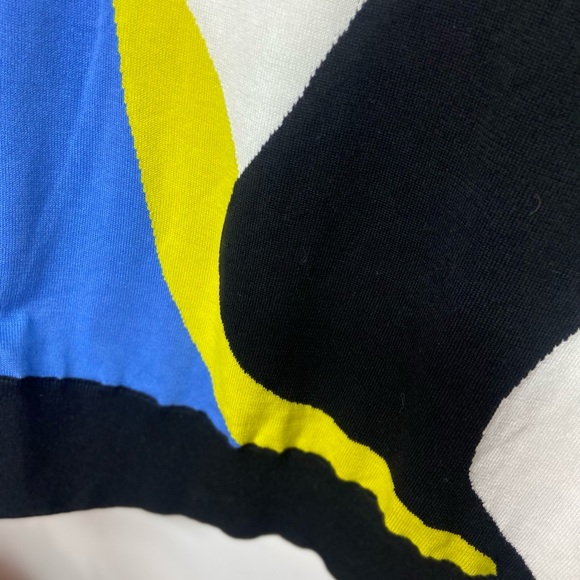 DKNY Multicolor Abstract Knit Top - Picture 4 of 6